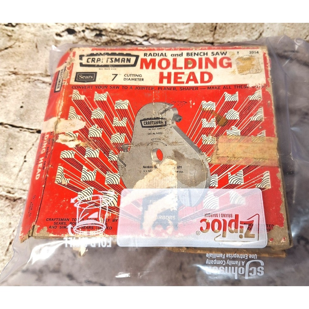 Craftsman Radial & Bench Saw Molding Head 7"‎ Cutting Diameter 3214